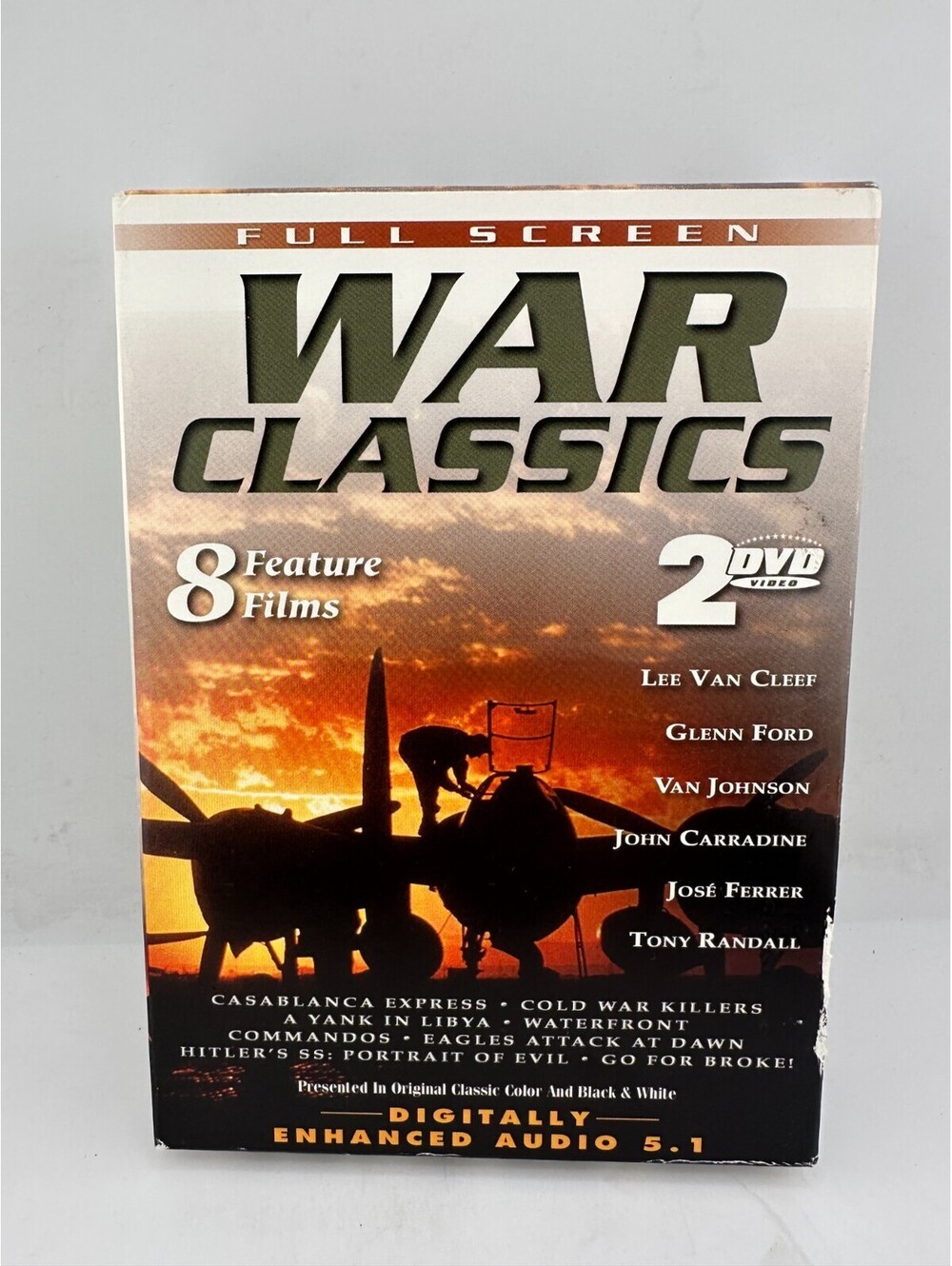 War Classics 8 Feature Films DVD Box Set Casablanca Express Commandos